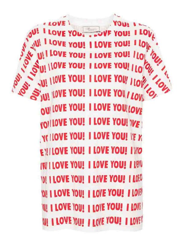 BLUMARINE: Camisetas - Camiseta - Blanco