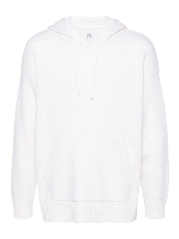 C.P. COMPANY: Suéteres con cuello pico - Suéter Cuello Redondo - Blanco