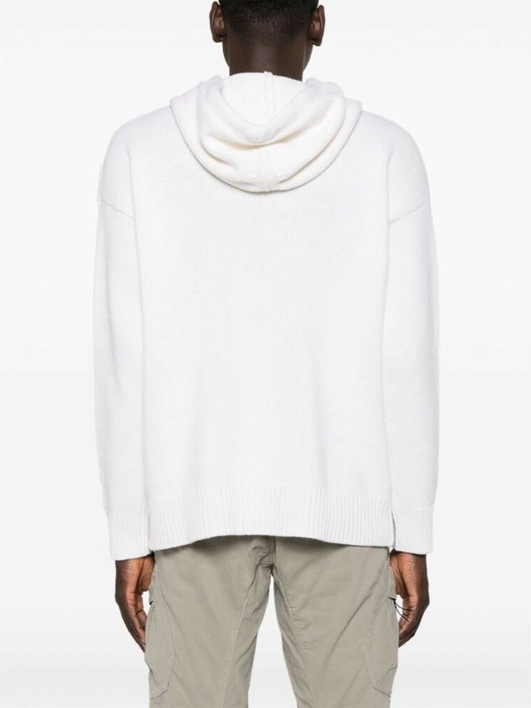 C.P. COMPANY: Suéteres con cuello pico online - Suéter Cuello Redondo - Blanco