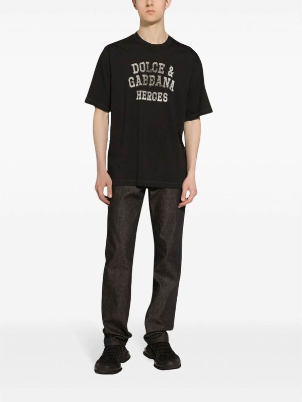 DOLCE & GABBANA: Tシャツ online - Tシャツ - 黒