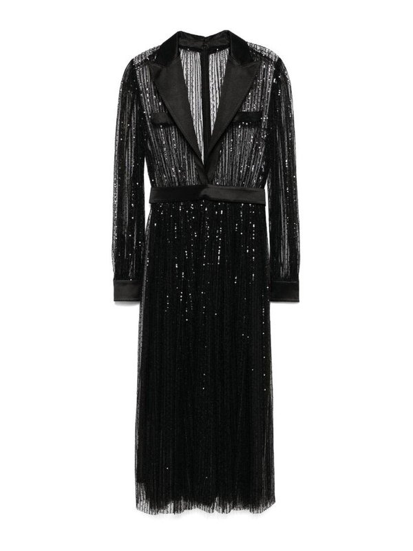 DOLCE & GABBANA: マキシドレス - マキシドレス - 黒