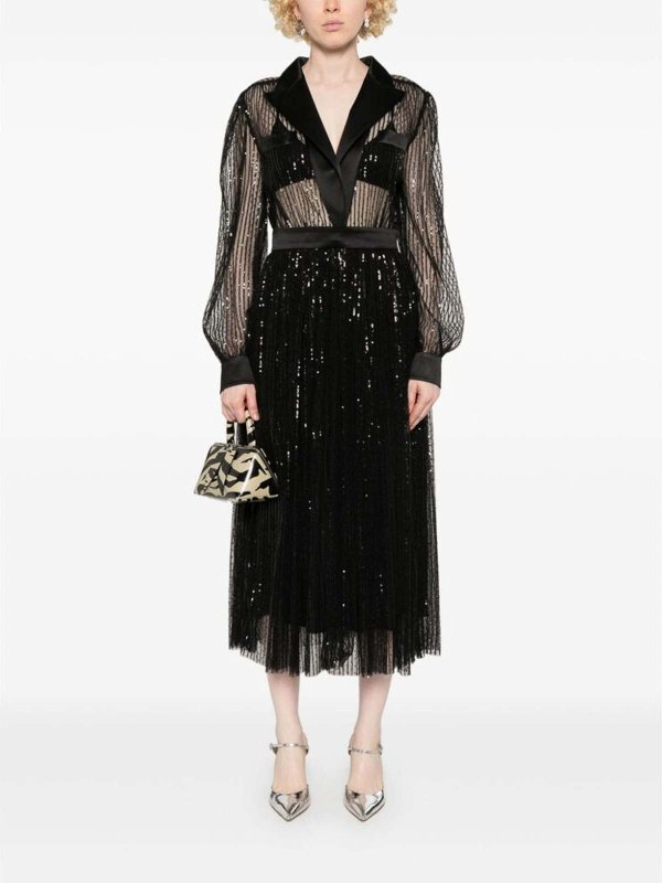 マキシドレス - 黒 shop online: DOLCE & GABBANA