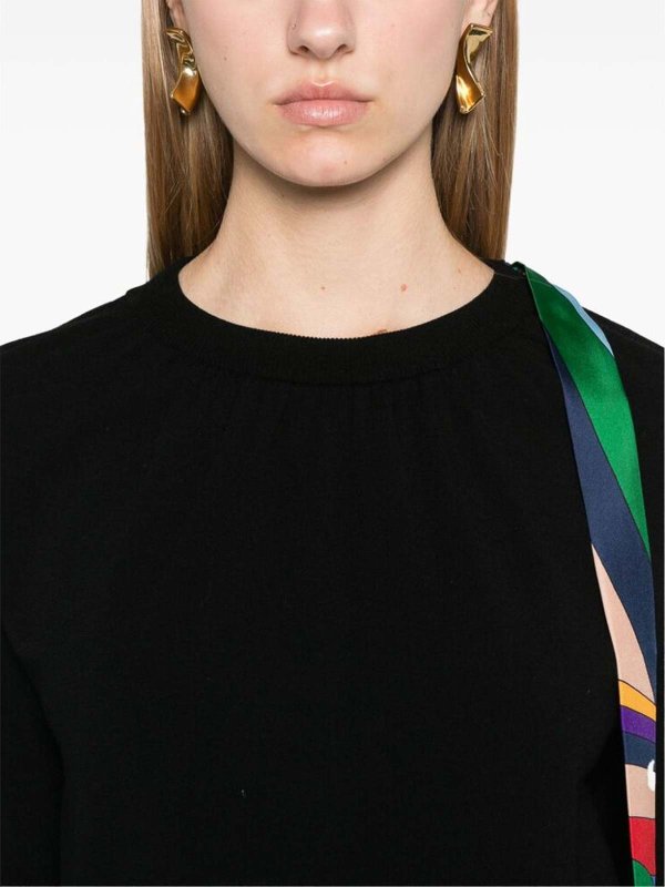 Pull Col Rond - Noir shop online: EMILIO PUCCI