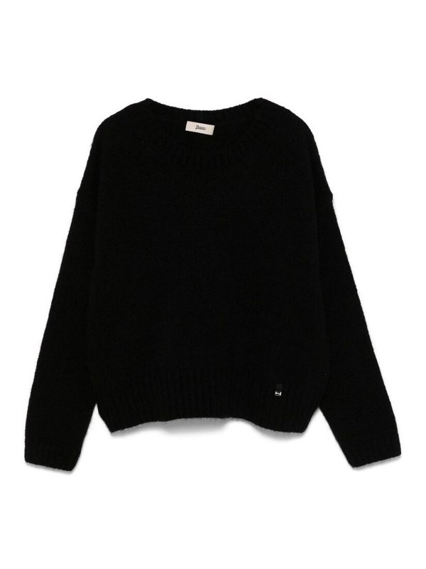 HERNO: Pull col rond - Pull Col Rond - Noir