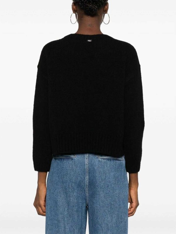 Pull Col Rond - Noir shop online: HERNO