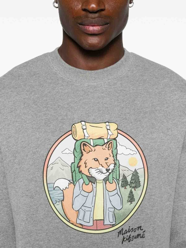 スウェットシャツ/セーター - グレー shop online: MAISON KITSUNÉ