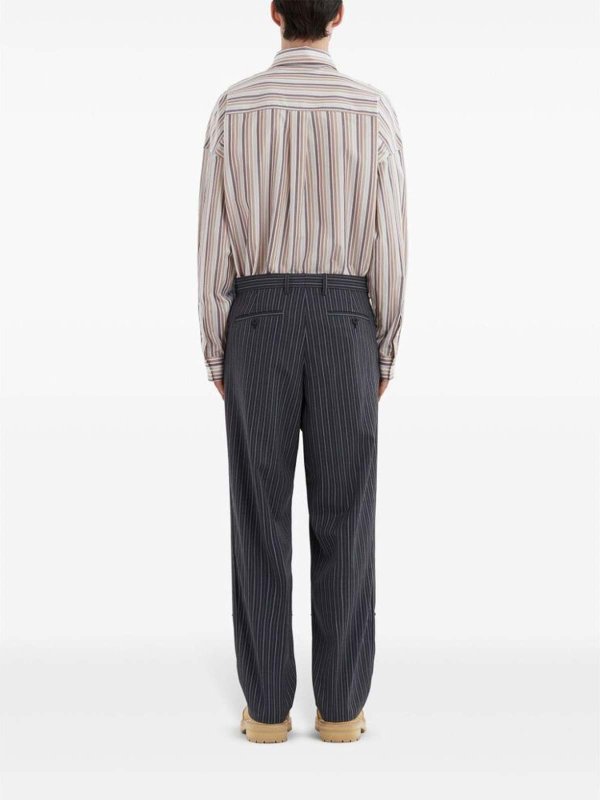 Marni: Pantalons casual online - Pantalons Décontractés - Noir