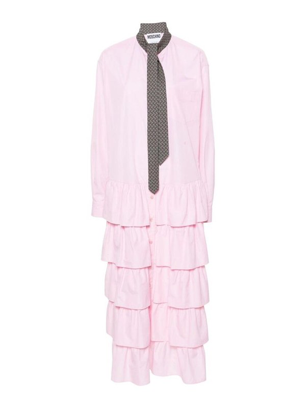 MOSCHINO: マキシドレス - マキシドレス - ヌードカラー