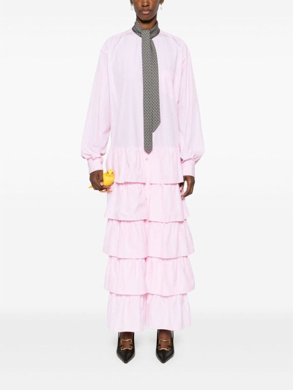 マキシドレス - ヌードカラー shop online: MOSCHINO