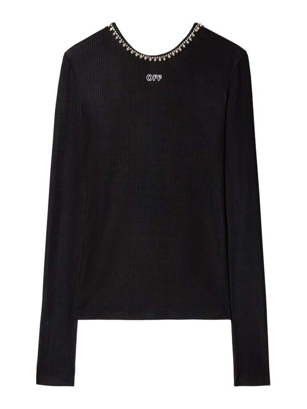 OFF-WHITE: トップス＆タンクトップ - トップ/タンクトップ - 黒