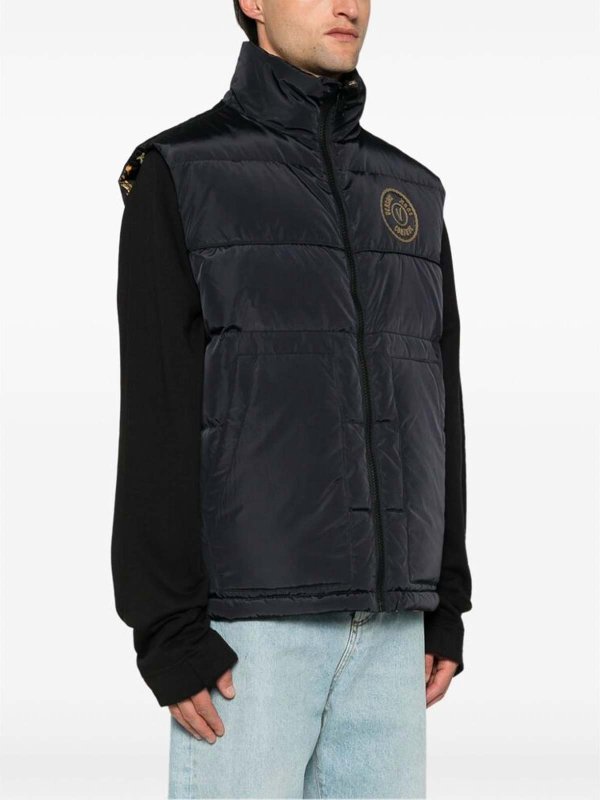 Versace Jeans Couture ダウンジャケット - 黒 | 77GAPD22CQD54G89