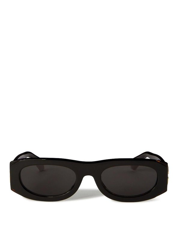 OFF-WHITE: 眼鏡 - 眼鏡 - 黒