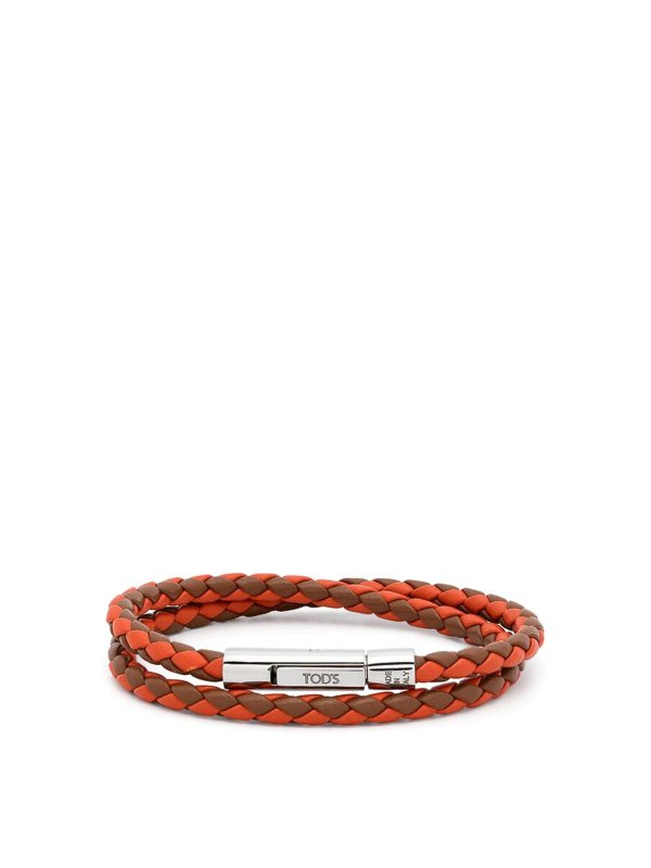 TOD'S オレンジレザー バングル TOD'S オレンジレザー バングル オレンジ系 TOD'S(トッズ