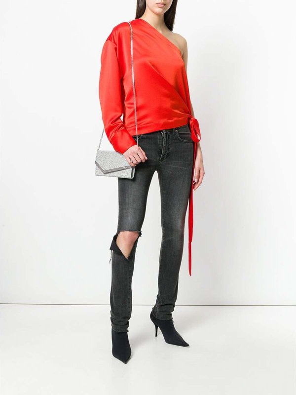 The Best Shops JIMMY CHOO: クロスボディバッグ - クロスボディバッグ - 銀