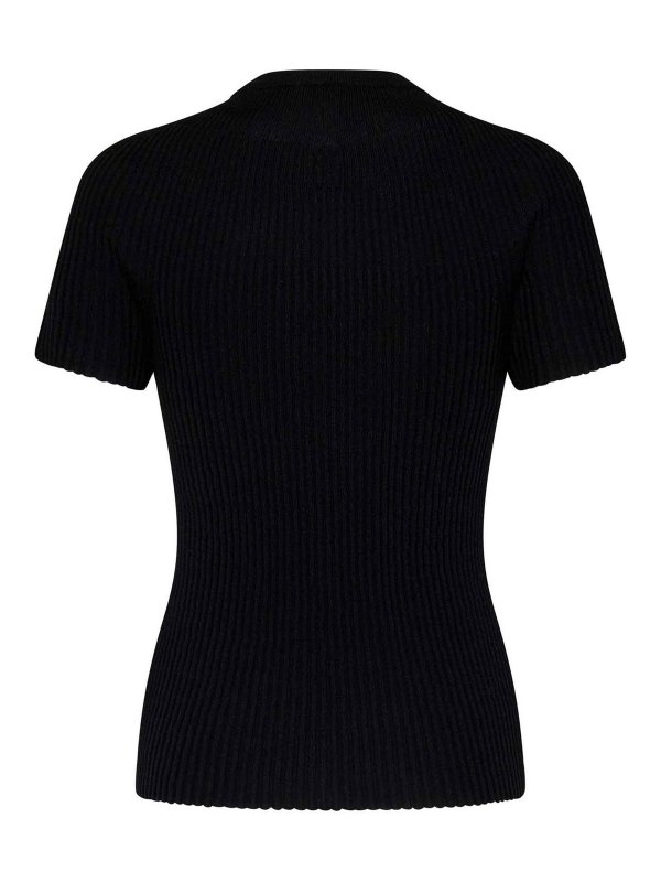 Balmain: crew necks online - Extrafine Merino Wool Crewneck Top