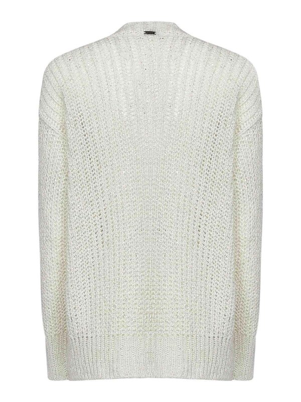 HERNO: crew necks online - Alpaca Blend Knit V-Neck Sweater