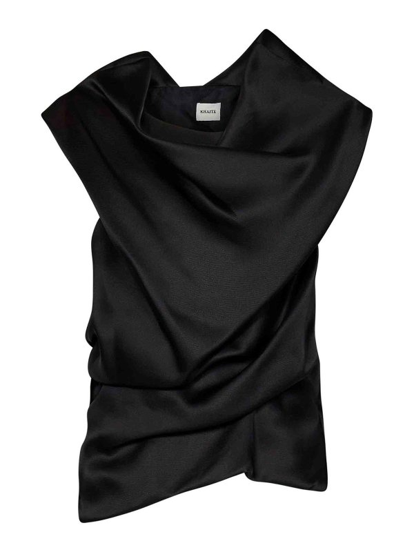 KHAITE: Tops & Tank tops - Loula Asymmetric Top