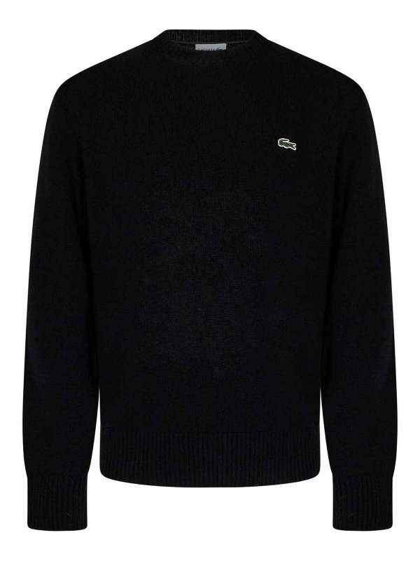 LACOSTE: Suéteres con cuello pico - Suéter Cuello Redondo - Negro