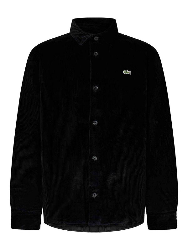 LACOSTE: Tops y camisetas sin mangas - Top - Negro