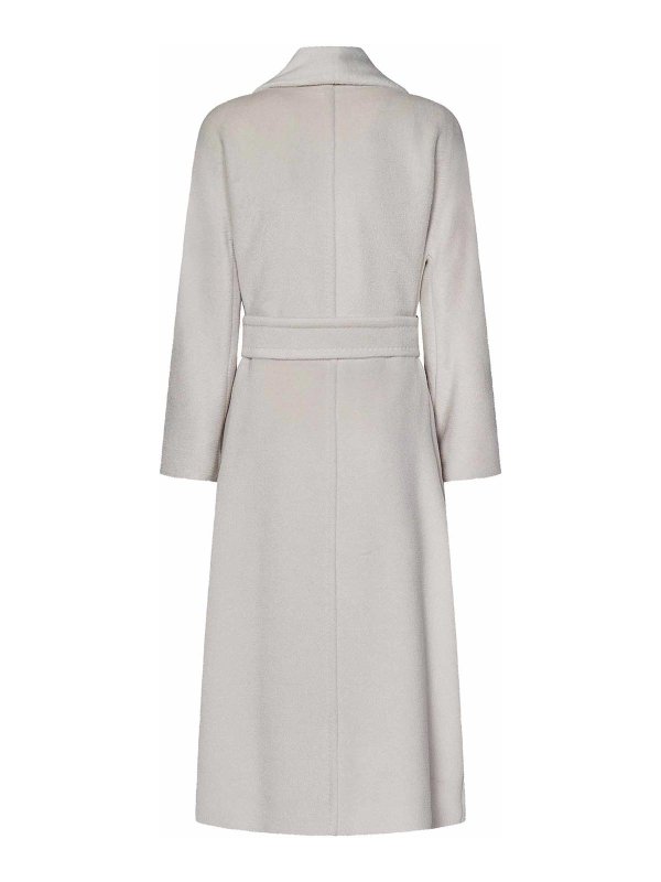 Max Mara: short coats online - Wool Beaver Wrap Coat