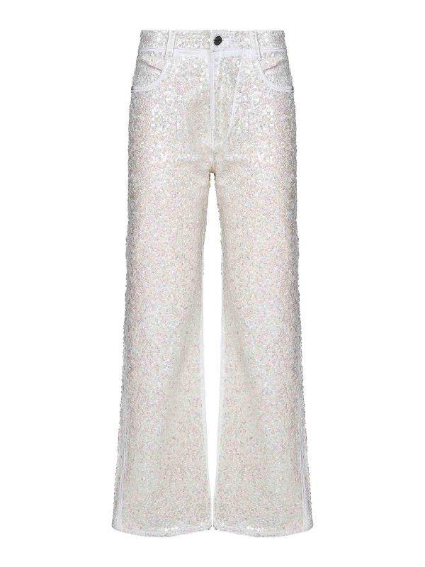 P.A.R.O.S.H.: Bootcut - Bootcut Jeans - Weiß