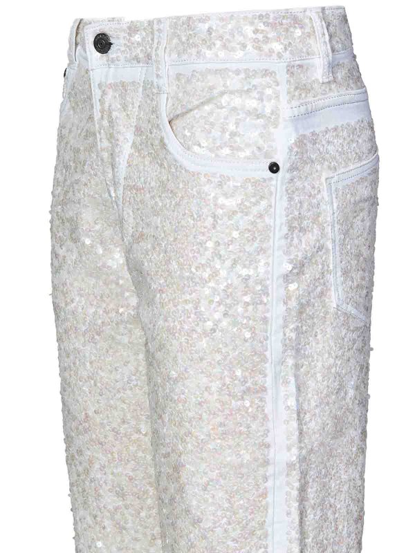 The Best Shops P.A.R.O.S.H.: Bootcut - Bootcut Jeans - Weiß