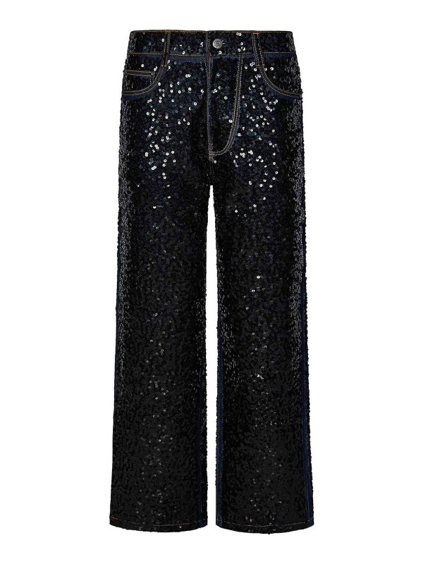 P.A.R.O.S.H.: ブーツカットジーンズ - ブーツカットジーンズ - ブルー