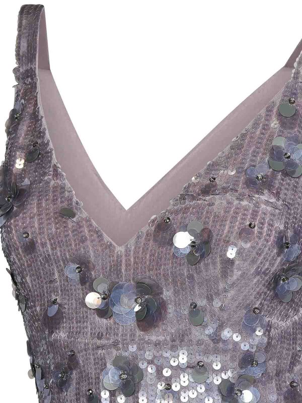 The Best Shops P.A.R.O.S.H.: Tops & Tank tops - Cropped Grey Tulle Top