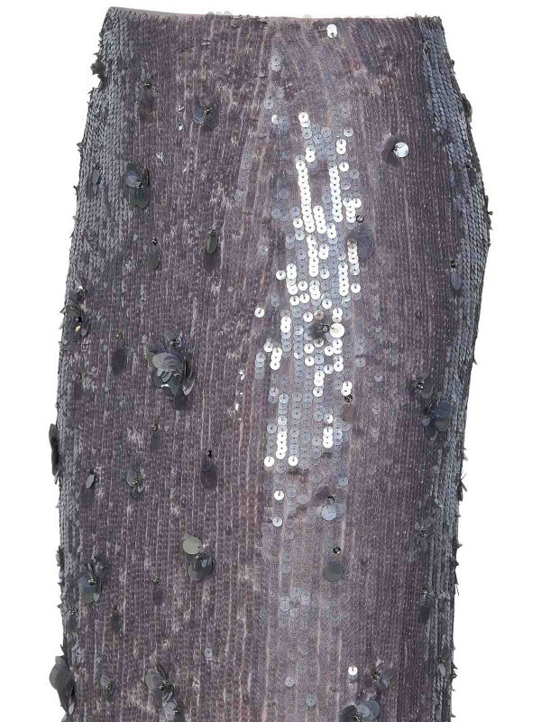 The Best Shops P.A.R.O.S.H.: Faldas media pierna y semilargas - Falda Semilarga - Gris