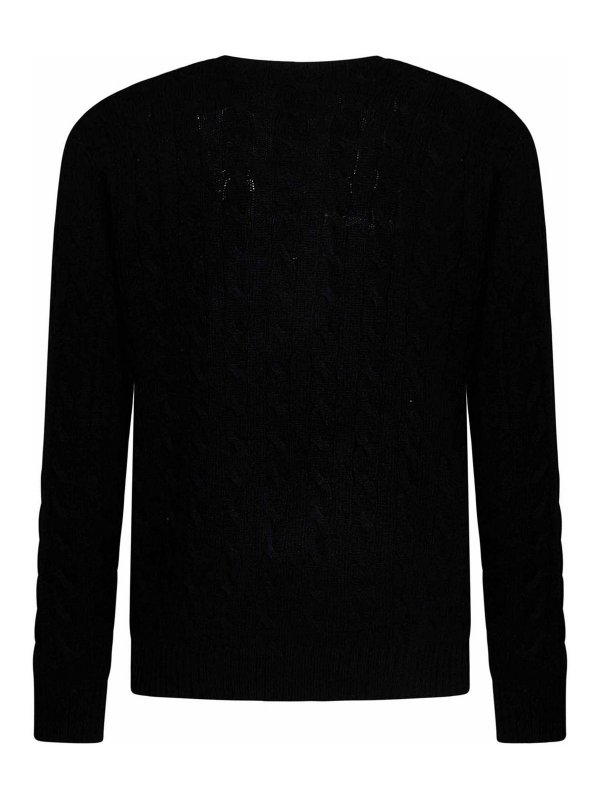 The Best Shops POLO RALPH LAUREN: crew necks - Black Crew-Neck Pullover
