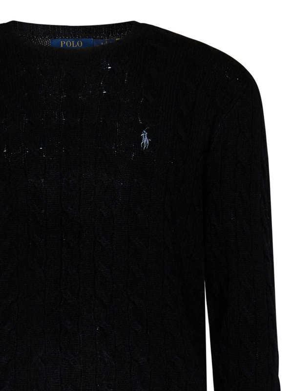 Black Crew-Neck Pullover shop online: POLO RALPH LAUREN