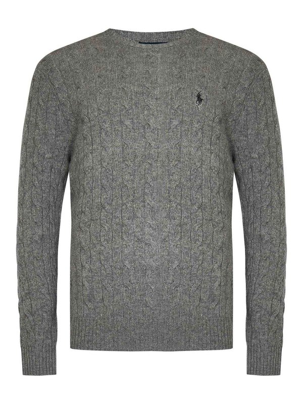 POLO RALPH LAUREN: Suéteres con cuello pico - Suéter Cuello Redondo - Gris