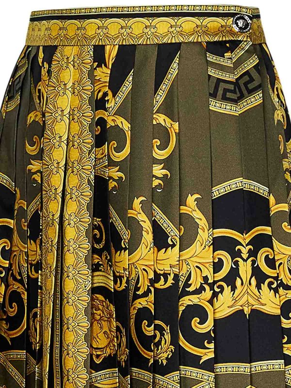 The Best Shops VERSACE: ミニスカート - 膝丈/ミディスカート - 黒