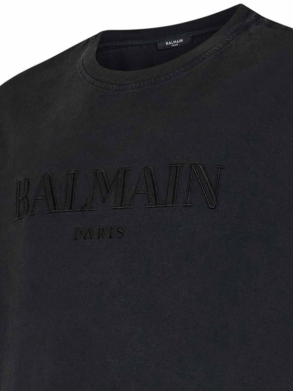 The Best Shops Balmain: T-shirts - T-Shirt - Grau