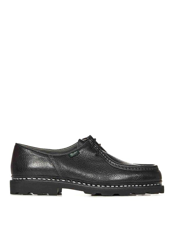 PARABOOT: classic shoes - Michael Black Deerskin Derby Shoes