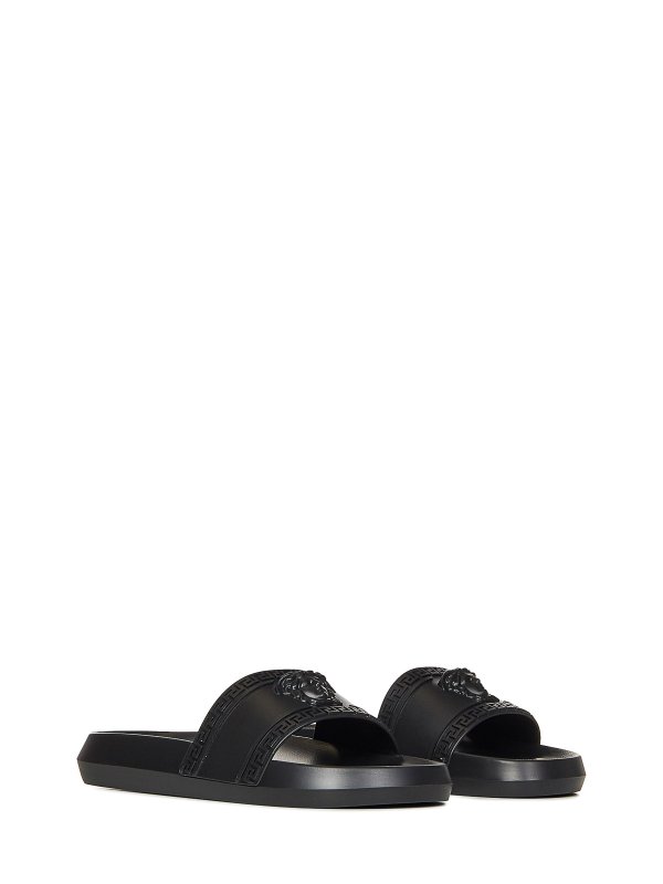VERSACE: ロファー＆スリッパ online - ローファー - 黒