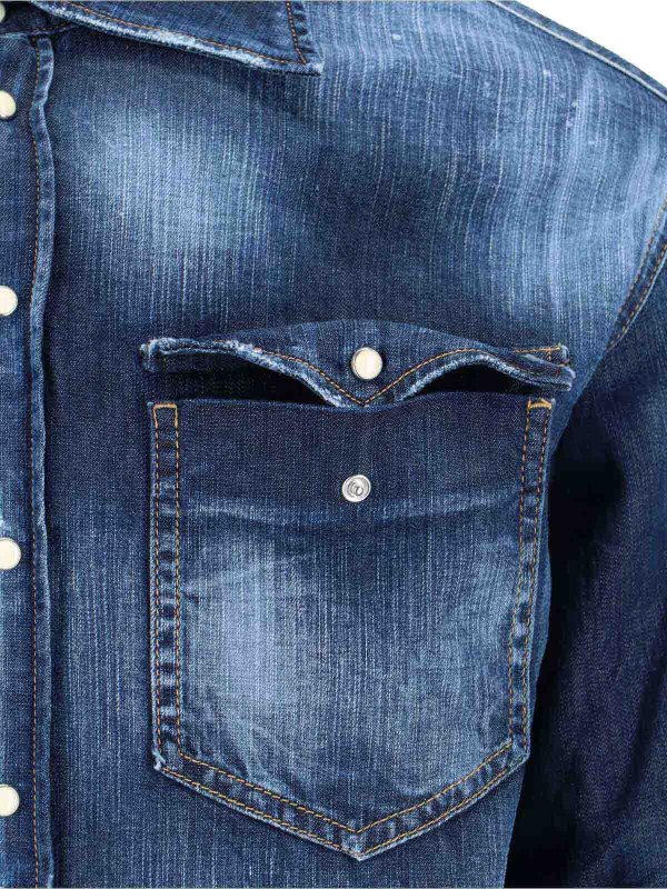 The Best Shops DSQUARED2: camicie - Camicia In Denim