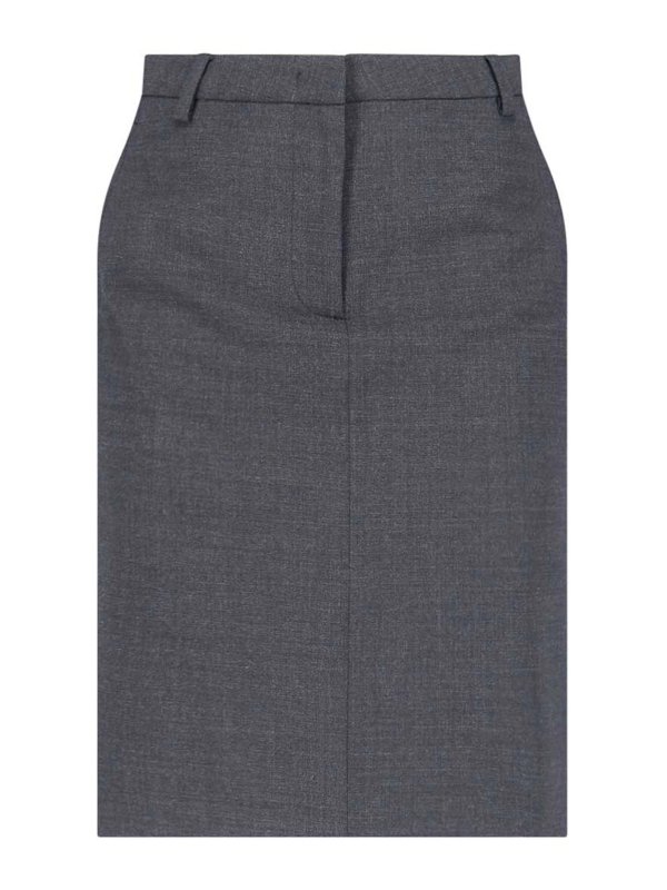 ASPESI: Faldas media pierna y semilargas - Falda Semilarga - Gris