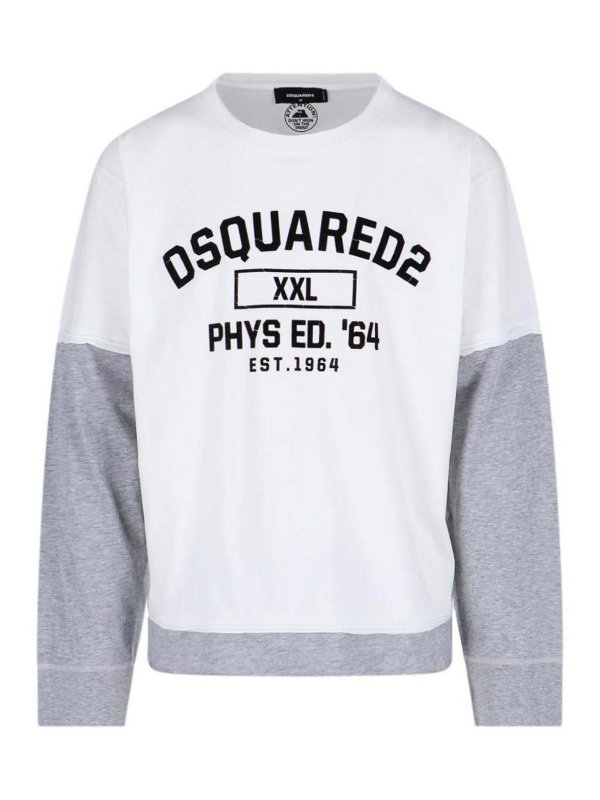 DSQUARED2: Sweatshirts und Pullover - Kurzes Kleid - Weiß
