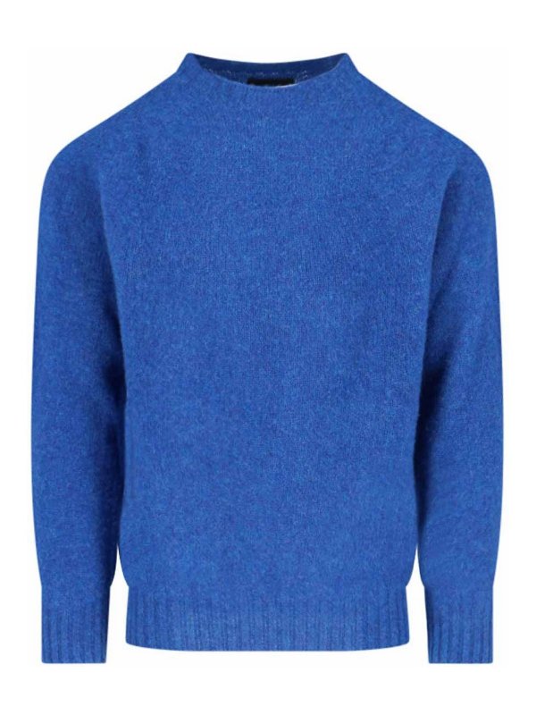 HOWLIN: U-Boot-Ausschnitt - U-Boot-Pullover - Blau