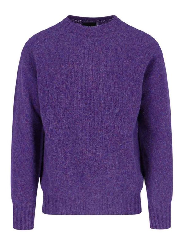 HOWLIN: U-Boot-Ausschnitt - U-Boot-Pullover - Lila
