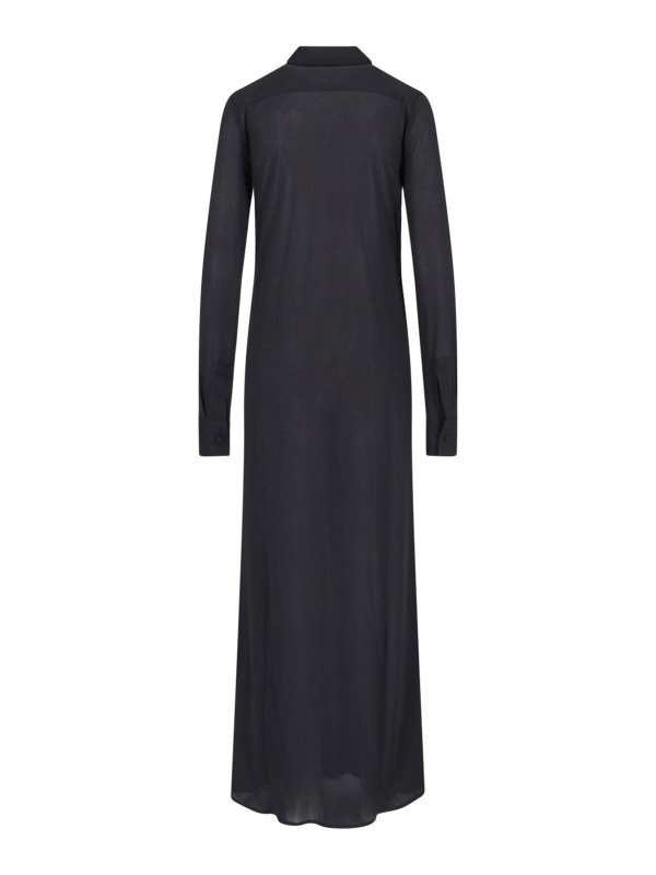 JIL SANDER: Maxi robe online - Maxi Robe - Noir