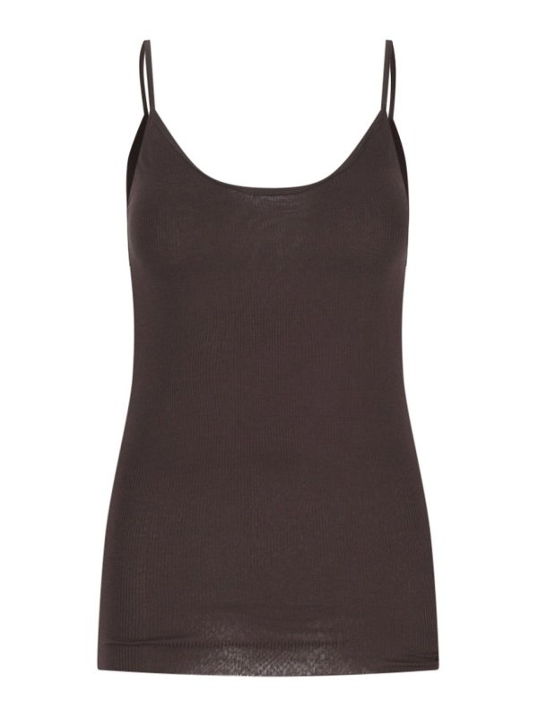 KHAITE: Tops & Débardeurs - Top - Marron