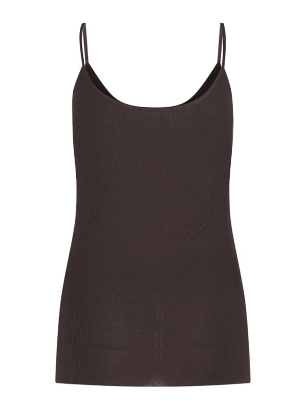 KHAITE: Tops & Débardeurs online - Top - Marron