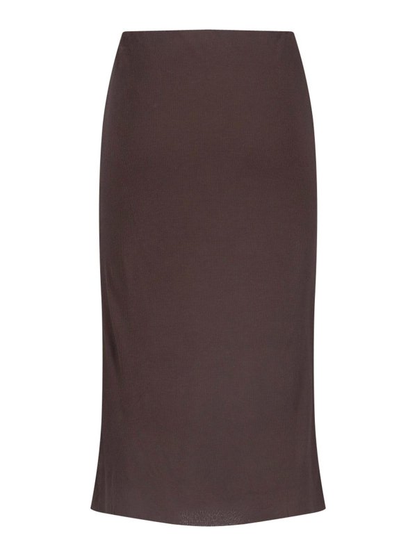 KHAITE: ニーレングススカート＆ミディ丈 online - 膝丈/ミディスカート - ブラウン
