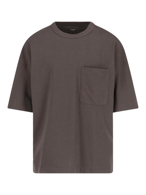 LEMAIRE: Camisetas - Camiseta - Marrón