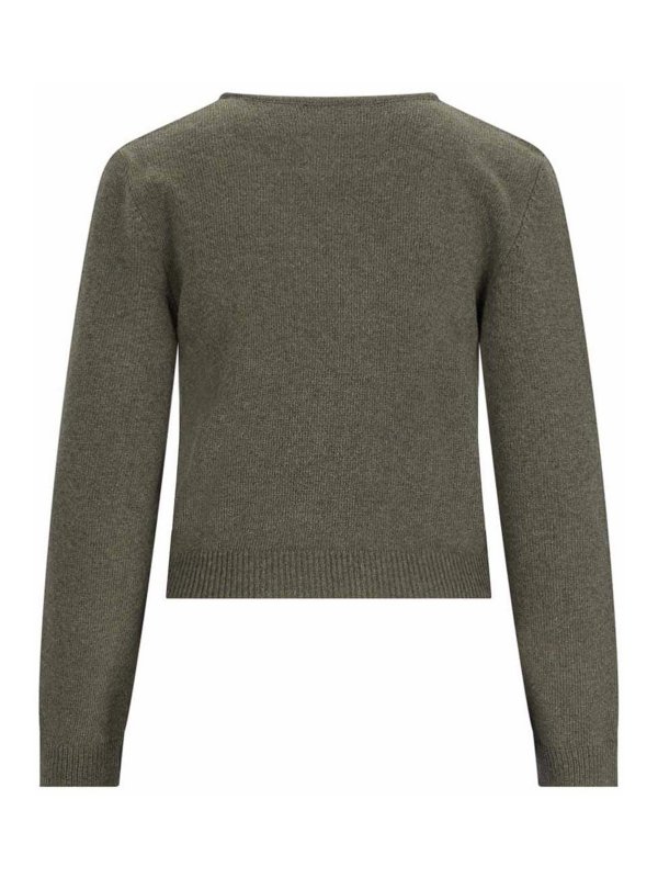 MM6 MAISON MARGIELA: U-Boot-Ausschnitt online - U-Boot-Pullover - Grün