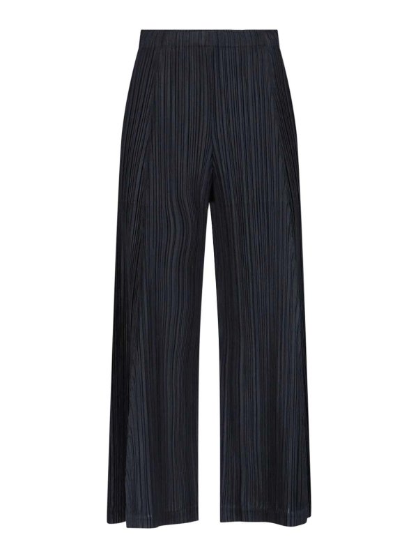 PLEATS PLEASE ISSEY MIYAKE: カジュアルトラウザー - カジュアルパンツ - 黒