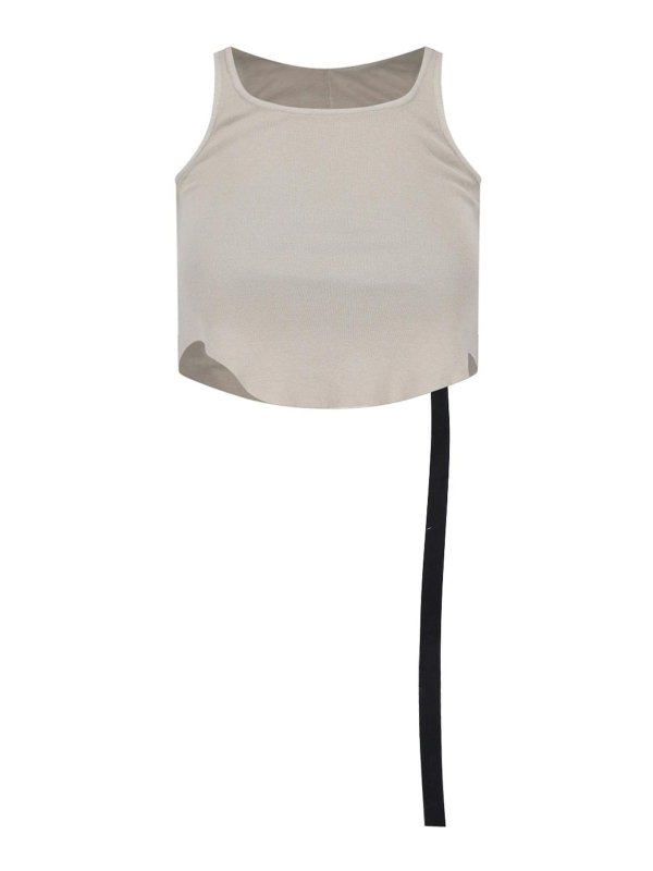 RICK OWENS: Tops & Tank tops - Crop Top Dettaglio Laccio