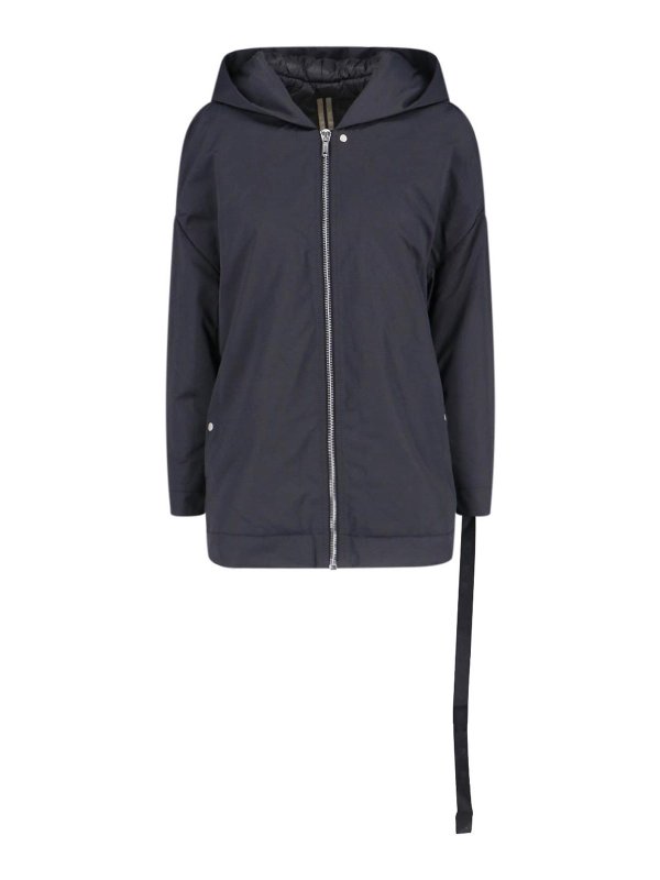 RICK OWENS: short coats - Padded Zip Coat